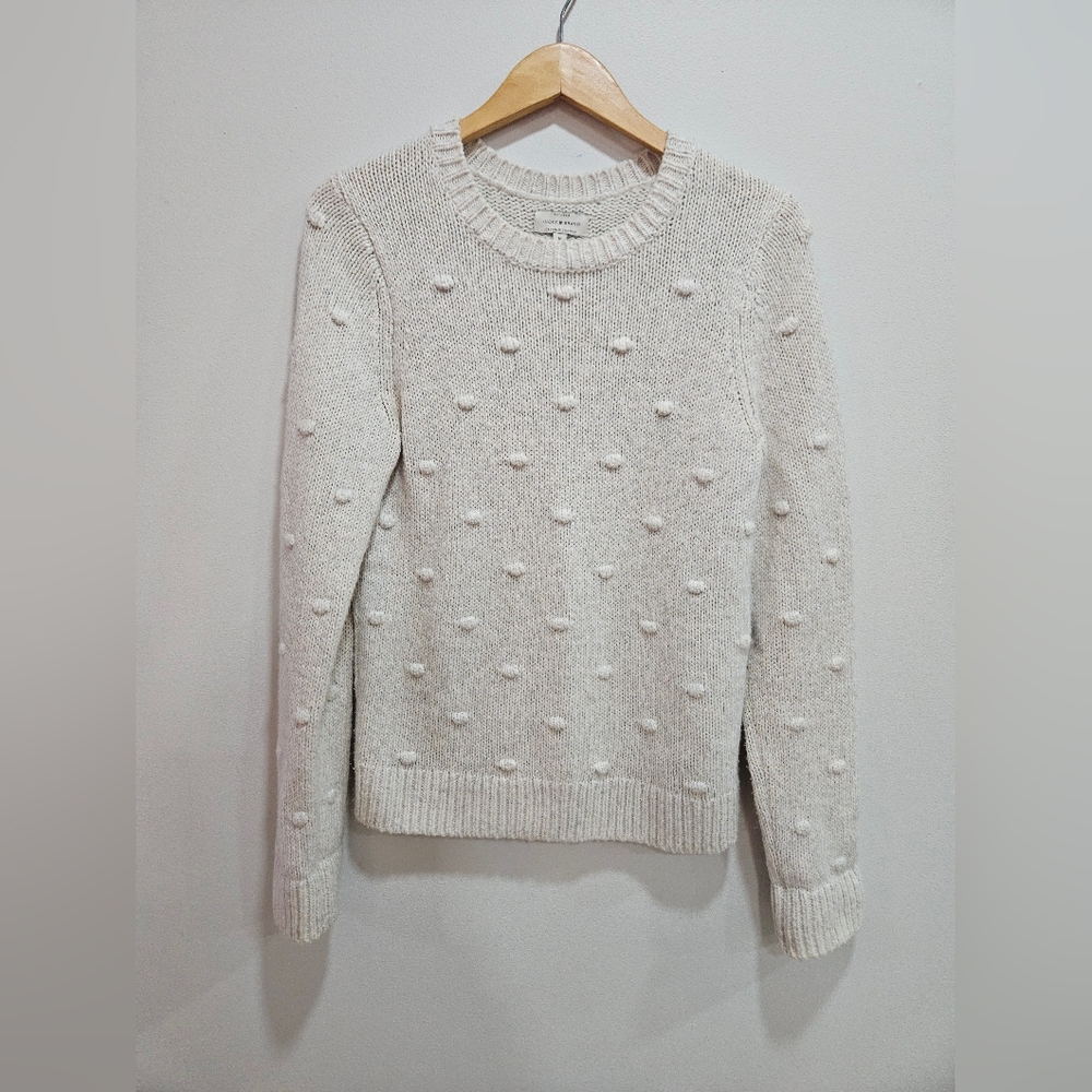 Lucky Brand knit baige sweater size medium